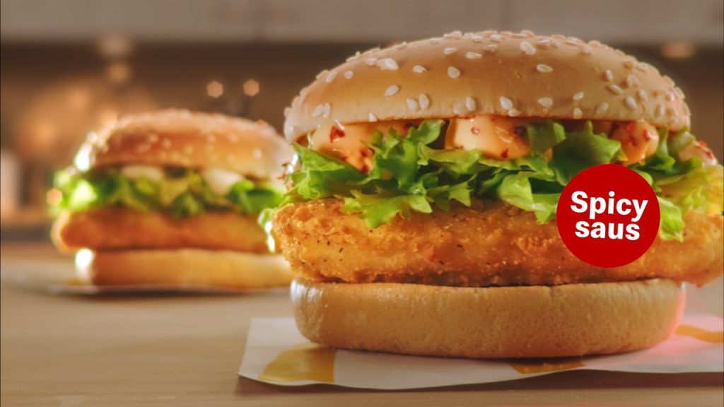 new mcdonald's spicy McChicken burger - new variant - tvc - film - commercial