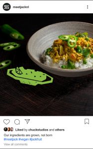 Meet Jack Culinary Identity - vegan dishes - instagram post 01